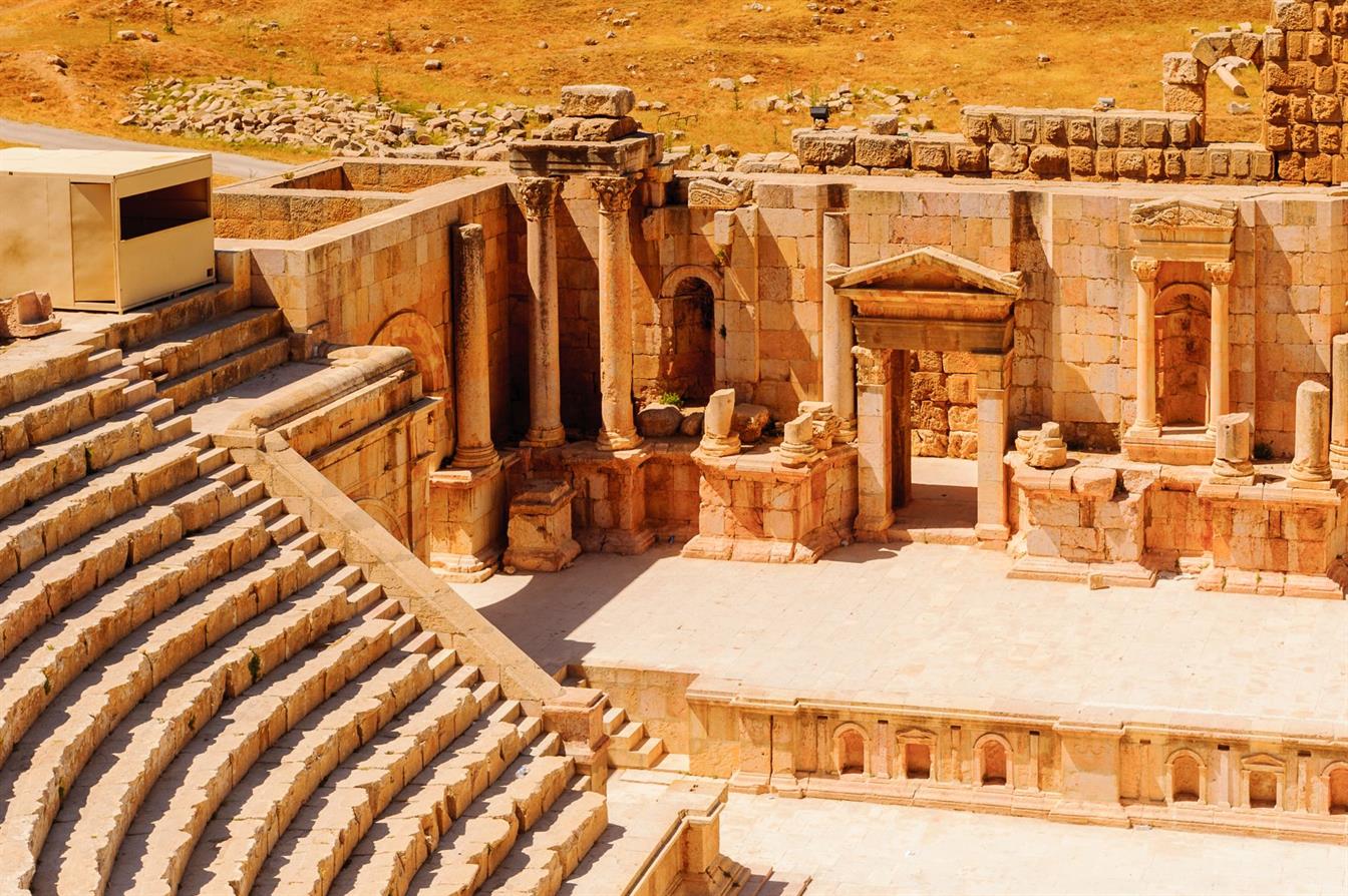 JORDAN-South-Theater-Ancient-Roman-city-of-Gerasa-Jerash