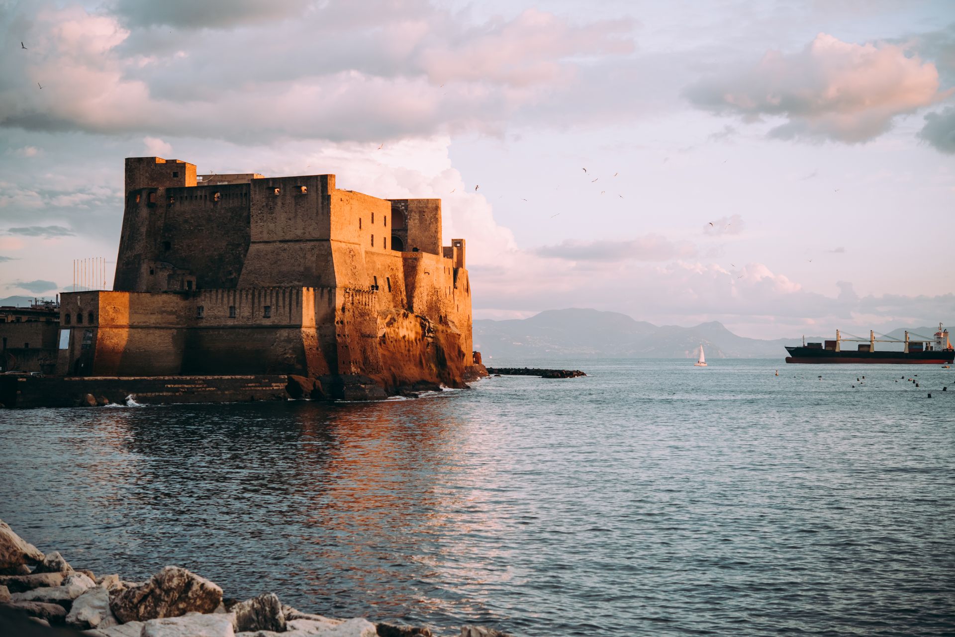 Castel-dellOvo-in-Naples-Campania-Italy