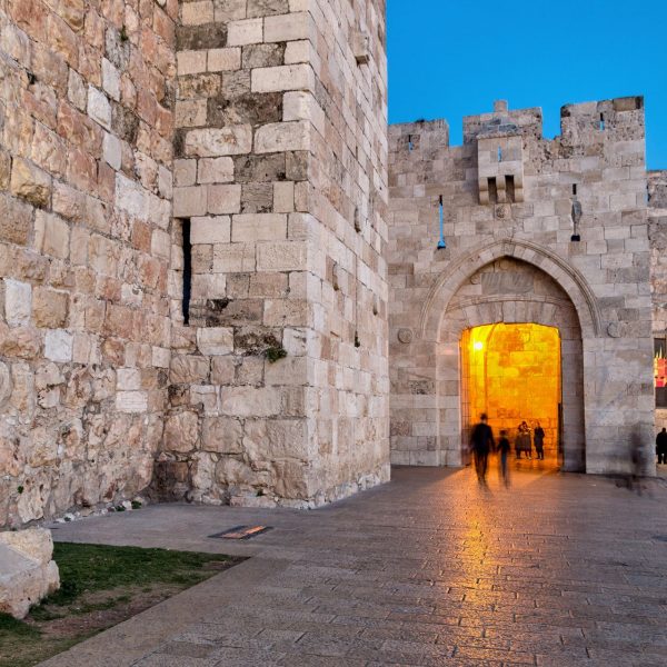 Jaffa,Gate,At,Night,-,Jerusalem,Old,City