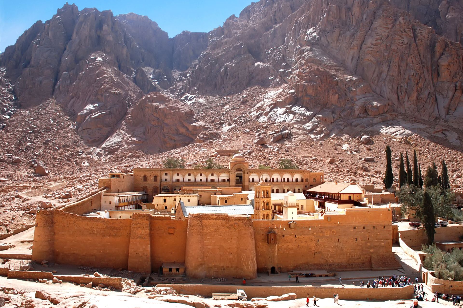 EGYPT-SINAI-Monastery-of-St.-Catherine-front-view.