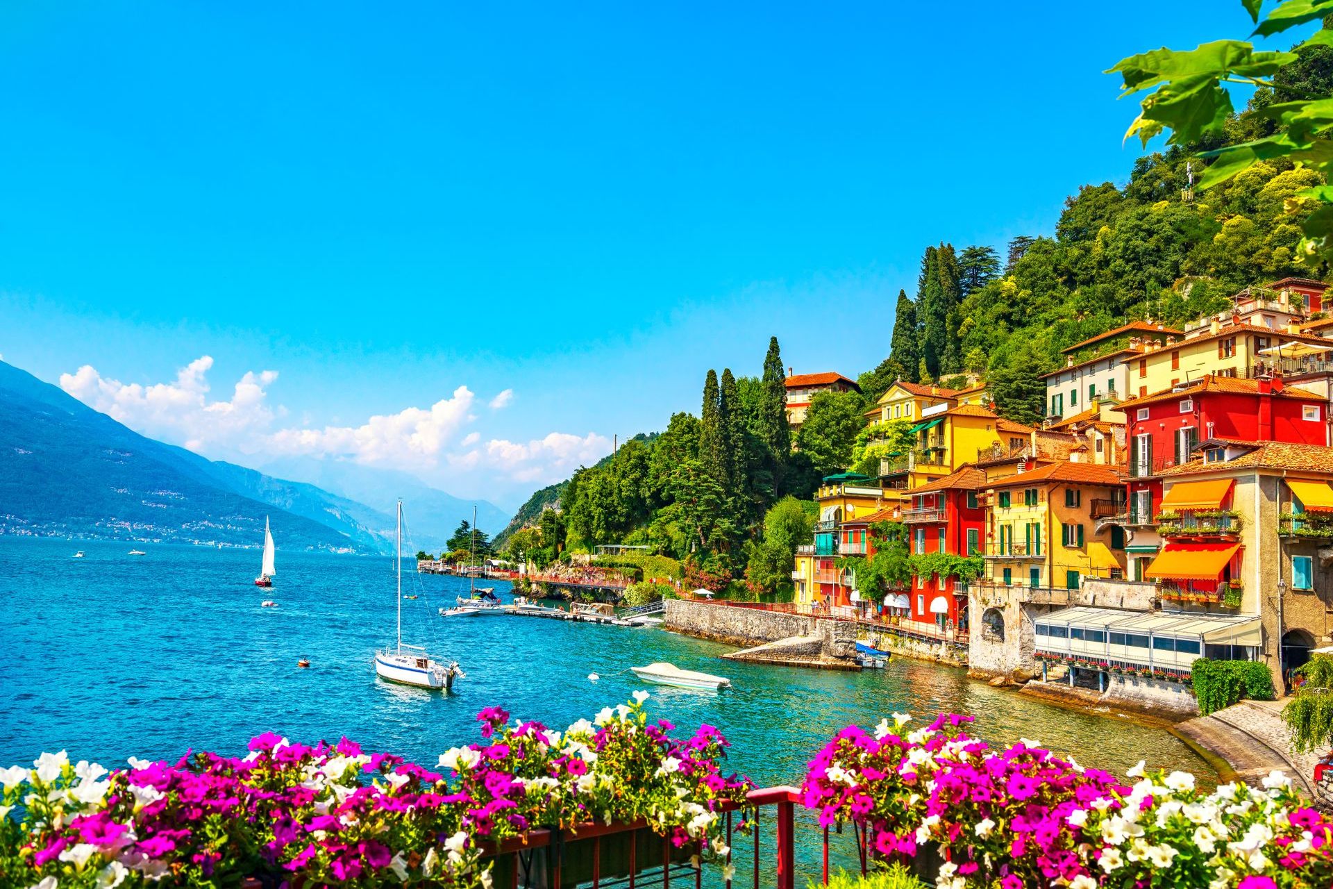 Varenna Town In Como District ITALY