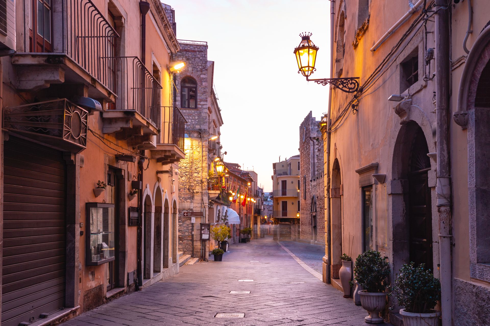 Piazza Duomo In Taormina ITALY