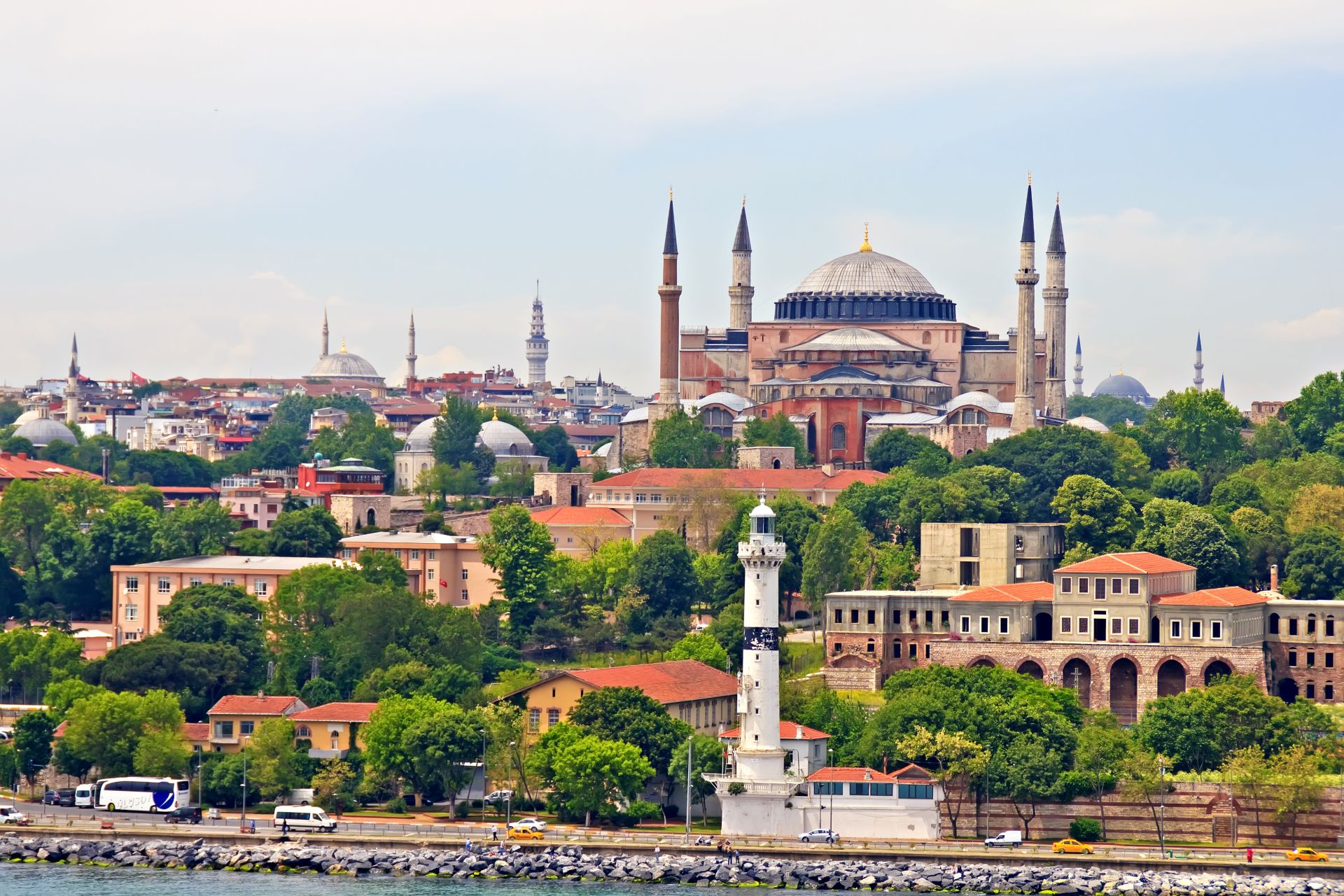ISTANBUL Hagia Sophia from Bosporus strait
