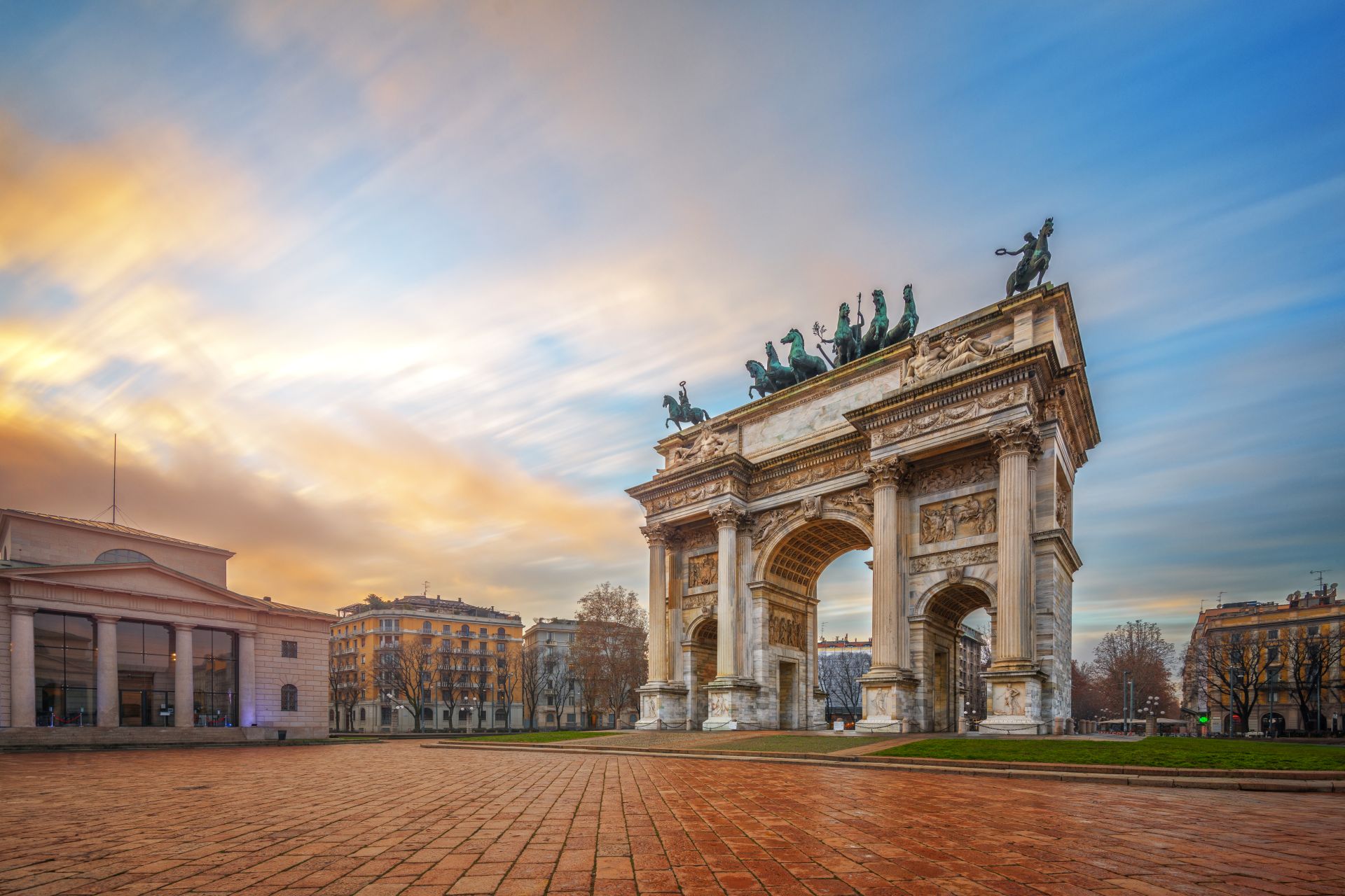 Porta Sempione in Milan, Italy
