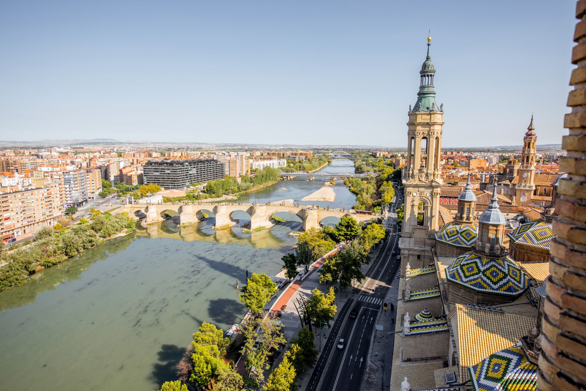 Zaragoza city in Spain
