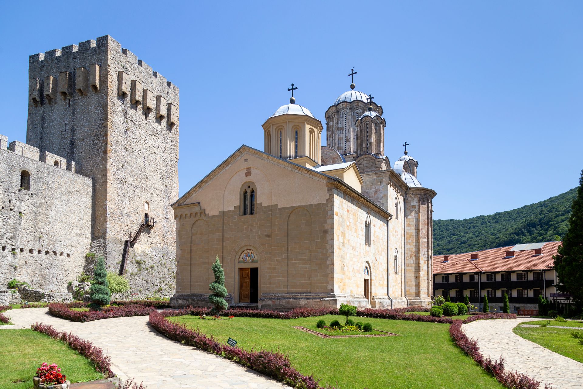 medieval-orthodox-monastery-manasija-in- SERBIA