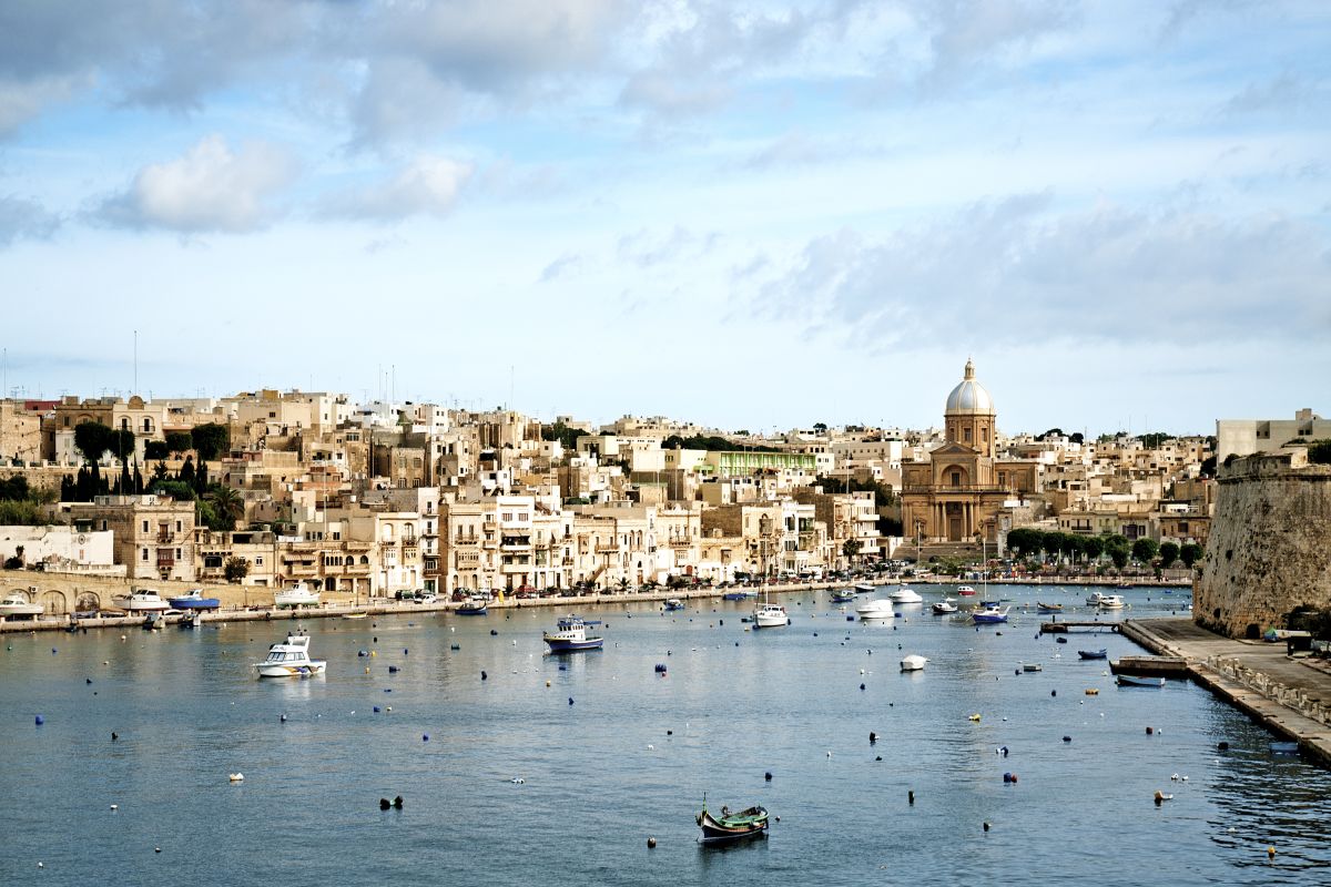 view valetta old town in malta